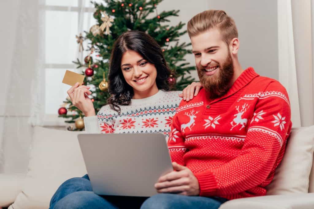 couple looking at laptop