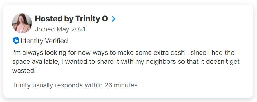 My Neighbor.com profile bio