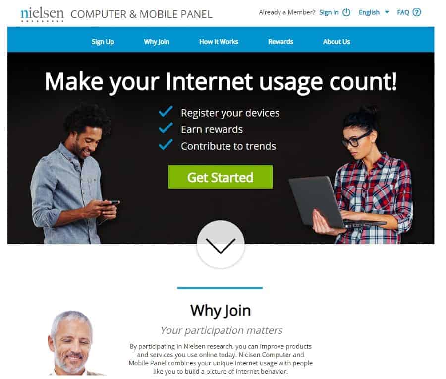 Nielsen home page