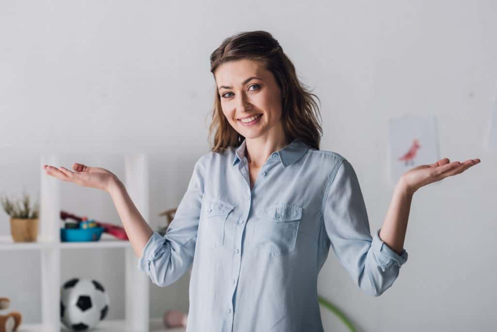 woman being expressive in front of camera